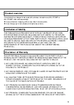 Preview for 5 page of Panasonic WX-SZ200P Operating Instructions Manual