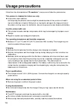 Preview for 10 page of Panasonic WX-SZ200P Operating Instructions Manual