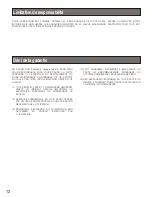 Preview for 12 page of Panasonic WX-Z3040A Operating Instructions Manual