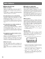 Предварительный просмотр 44 страницы Panasonic WXC3010 - CENTER MODULE - MULTI LANGUAGE Operating Instructions Manual