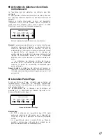 Preview for 47 page of Panasonic WXC3010 - CENTER MODULE - MULTI LANGUAGE Operating Instructions Manual