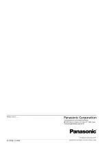 Preview for 20 page of Panasonic Y5B Operation Manual