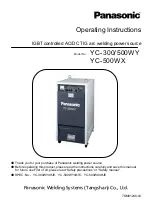 Panasonic YC-300WY Operating Instructions Manual предпросмотр