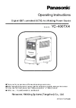 Panasonic YC-400TX4 Operating Instructions Manual предпросмотр