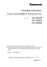 Preview for 1 page of Panasonic YD-200KR Operating Instructions Manual