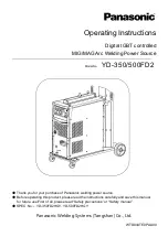 Panasonic YD-350FD2 Operating Instructions Manual preview