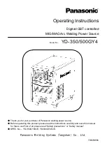 Preview for 1 page of Panasonic YD-350GY4 Operating Instructions Manual