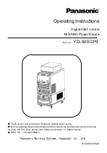 Panasonic YD-500GP5 Operating Instructions Manual preview