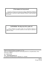 Preview for 64 page of Panasonic YD-500GP5 Operating Instructions Manual