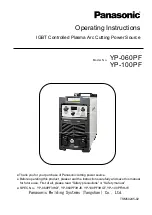 Preview for 1 page of Panasonic YP-060PF Operating Instructions Manual