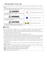 Preview for 3 page of Panasonic YT-40MFW Operating Instructions Manual