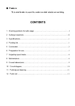 Preview for 2 page of Panasonic YW-50DNW Operating Instructions Manual