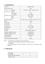 Предварительный просмотр 6 страницы Panasonic YW-50DNW Operating Instructions Manual