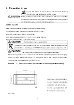 Предварительный просмотр 8 страницы Panasonic YW-50DNW Operating Instructions Manual