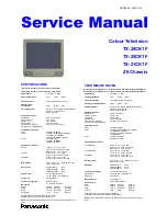 Preview for 1 page of Panasonic Z8 Chassis Service Manual