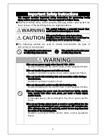 Preview for 6 page of Panasonic ZEQUO 2200 Operating Instructions Manual