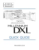 Preview for 1 page of PANAVISION Millennium DXL Quick Manual