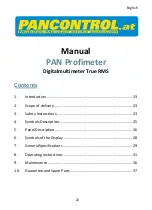 Preview for 22 page of PANCONTROL 196402099 Manual