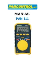 PANCONTROL PAN 111 Manual preview