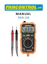 PANCONTROL PAN 118 Manual preview