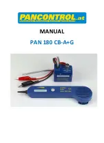 PANCONTROL PAN 180 CB-A Operating Manual preview