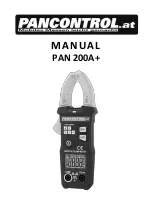 Предварительный просмотр 1 страницы PANCONTROL PAN 200A+ Manual