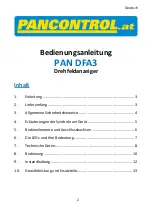 Preview for 54 page of PANCONTROL PAN DFA3 Manual