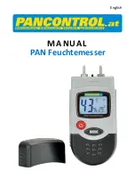 PANCONTROL PAN Feuchtemesser Manual preview