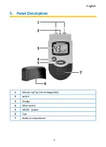 Предварительный просмотр 6 страницы PANCONTROL PAN Feuchtemesser Manual