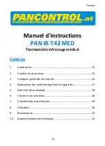 Предварительный просмотр 24 страницы PANCONTROL PAN IR-T42 MED Manual