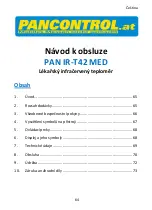 Предварительный просмотр 64 страницы PANCONTROL PAN IR-T42 MED Manual