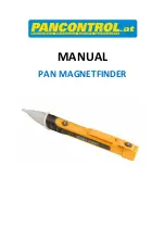 Предварительный просмотр 1 страницы PANCONTROL PAN MAGNETFINDER Manual