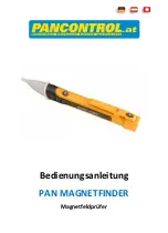 Предварительный просмотр 3 страницы PANCONTROL PAN MAGNETFINDER Manual