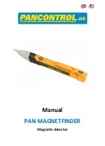 Предварительный просмотр 10 страницы PANCONTROL PAN MAGNETFINDER Manual