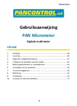 Preview for 59 page of PANCONTROL PAN Micrometer Manual