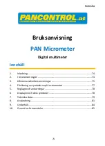 Preview for 73 page of PANCONTROL PAN Micrometer Manual