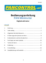 Preview for 4 page of PANCONTROL PAN Minimeter Manual