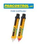 Preview for 1 page of PANCONTROL PAN VOLTFINDER Manual