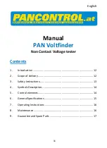 Preview for 11 page of PANCONTROL PAN VOLTFINDER Manual