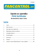 Preview for 74 page of PANCONTROL PAN VOLTFINDER Manual