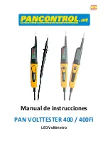 Предварительный просмотр 38 страницы PANCONTROL PAN Volttester 400 Manual