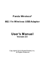 Предварительный просмотр 1 страницы Panda Wireless 802.11n Wireless User Manual