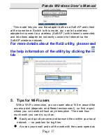 Предварительный просмотр 18 страницы Panda Wireless 802.11n Wireless User Manual