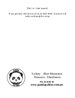 Preview for 11 page of Panda Maui 5 Go Setup And User Manual