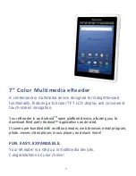 Предварительный просмотр 7 страницы Pandigital 7" Color Multimedia eReader User Manual