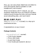 Preview for 11 page of Pandigital novel User Manual