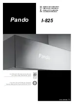 Pando I-825 Instruction Manual предпросмотр