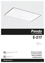 Pando integralcooking E-217 Installation Manual preview