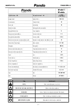 Предварительный просмотр 29 страницы Pando PFBI FRIGO User Manual