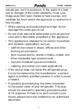Предварительный просмотр 98 страницы Pando PFLX COMBI 201x60 User Manual